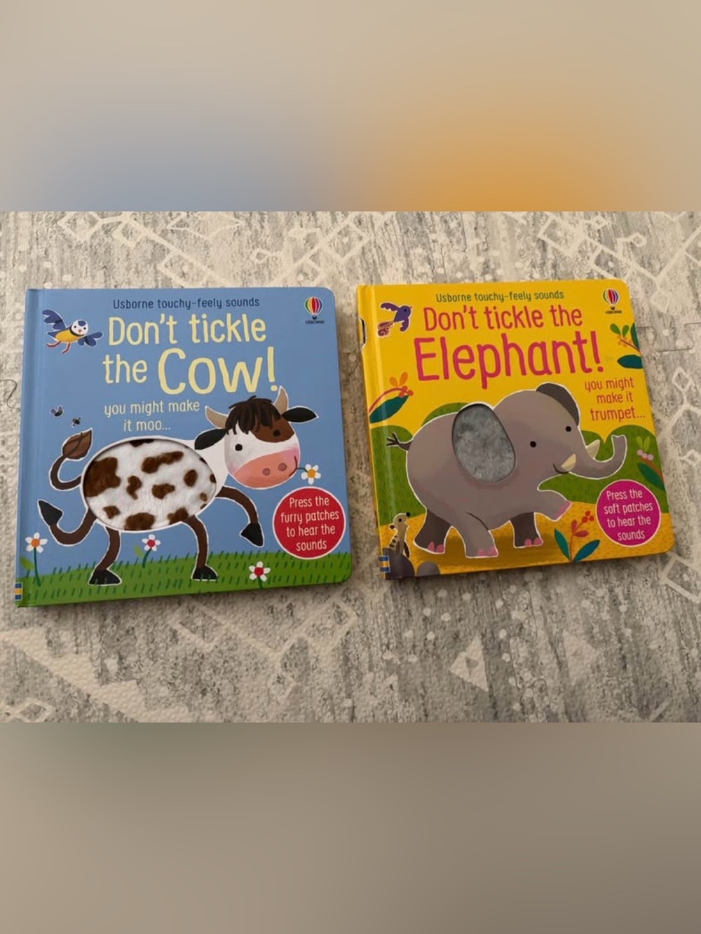 Pair of “Don’t Tickle The” toddler books